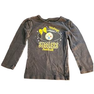 NFL Pittsburgh Steelers 2T Girl's Long Sleeve T-Shirt 🖤💛